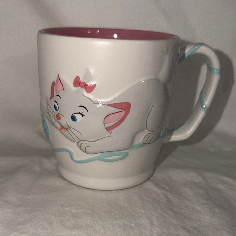 Marie the Cat Mug with Pink Interior - Picture 1 of 4